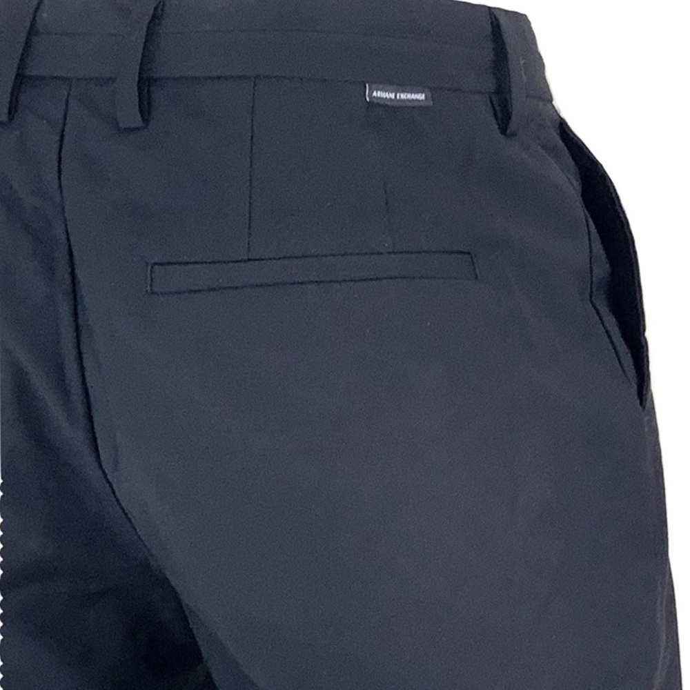Armani Exchange Men's Light Weight Drawstring Tapered Pleated Pants
